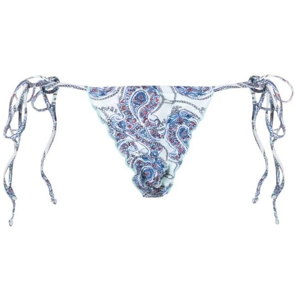 Frankies Bikinis  Tidal Shine Paisley-Print Bikini Bottoms Size: L NWT - Picture 1 of 3